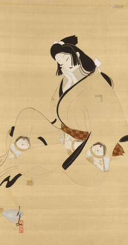 Kitano Tsunetomi (1880-1947) Momo no yume Taisho (1912-1926) or Showa (1926-1989), 1920s/1930s