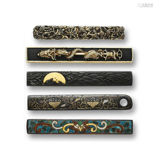 Five various kozuka Edo period (1615-1868), 19th century