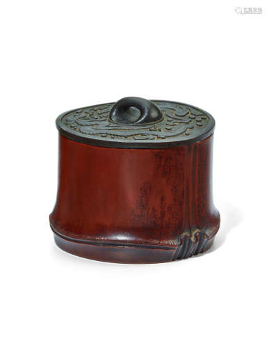A lacquer cha-ire (tea container) Meiji era (1868-1912), late 19th century