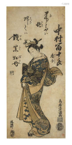 TORII KIYOMITSU I (1735-1785), TORII KIYONOBU II (1725-1760) and TORII KIYOTSUNE (active 1757-1779) Edo period (1615-1868), 1730s-1760s