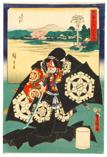 Utagawa Hiroshige I (1797-1858) and Utagawa Kunisada I (Toyokuni III, 1786-1864) Edo period (1615-1868), 1855