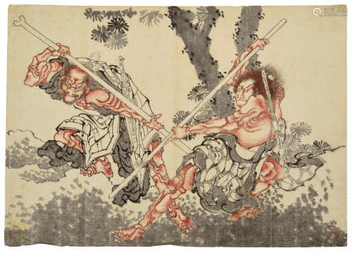 ATTRIBUTED TO KATSUSHIKA HOKUSAI (1760-1849) Edo period (1615-1868)