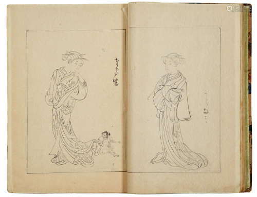 ATTRIBUTED TO SUZUKI HARUNOBU (1724-1770), HASEGAWA SETTAN (1778-1843), KATSUSHIKA TAITO II (active about 1810-1853), UTAGAWA SADAHIDE (1807-1879) AND OTHERS Edo period (1615-1868) to Meiji era (1868-1912)