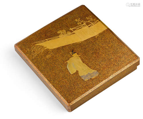 A lacquer suzuribako (writing box) Edo period (1615-1868), 19th century