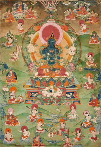 A THANGKA OF VAJRADHARA EASTERN TIBET, PALPUNG STYLE, 19TH CENTURY