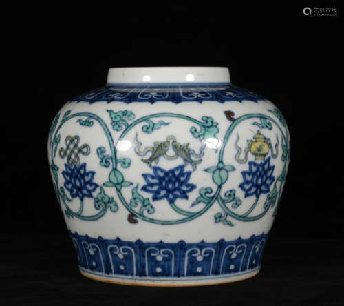 A TIANZI POT WITH BABAO PATTERNS IN QING DYNASTY