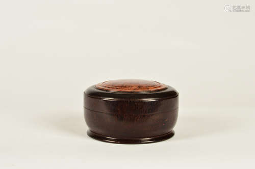 A Chinese Red Sandalwood Seal Box