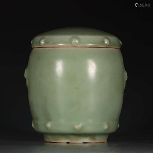 A Chinese Longquan Porcelain Jar with Cover