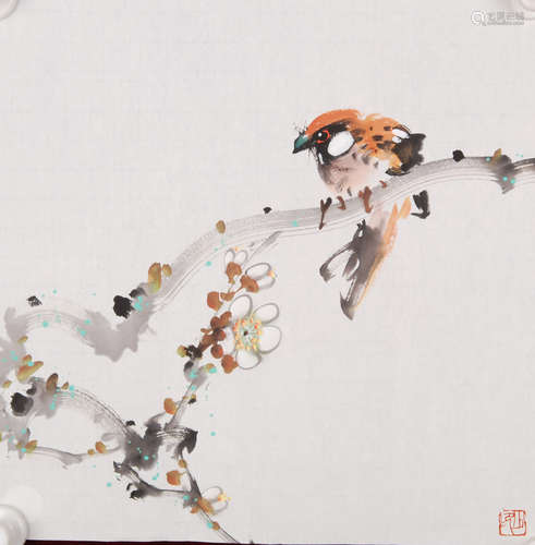 A Chinese Flower and Bird Painting, Zhao Shao'ang Mark