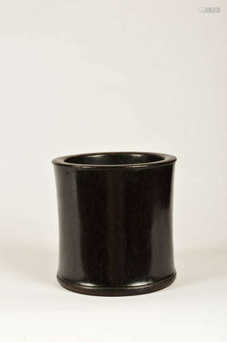 A Chinese Red Sandalwood Brush Pot