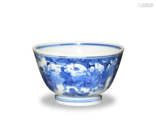 A Chinese Blue and White Cup, Kangxi