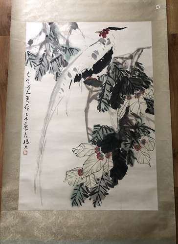 李琼久 花鸟 立轴