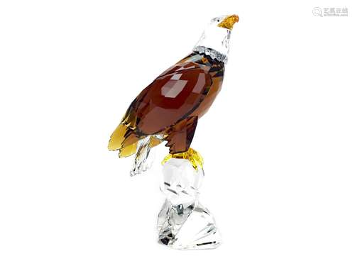 A SWAROVSKI CRYSTAL FIGURE OF 'THE BALD EAGLE'