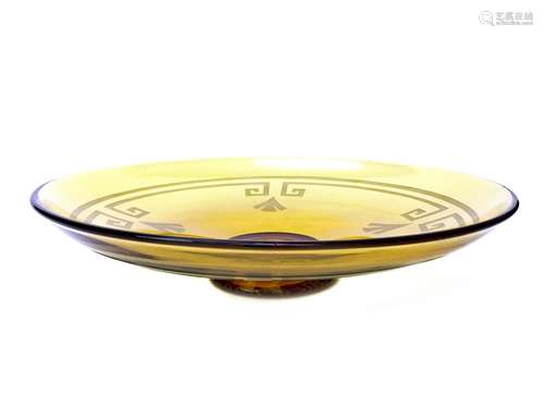 AN ANDRE DELATTE GLASS BOWL