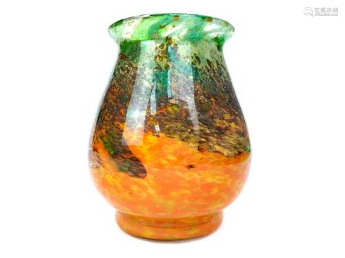 A MONART GLASS VASE