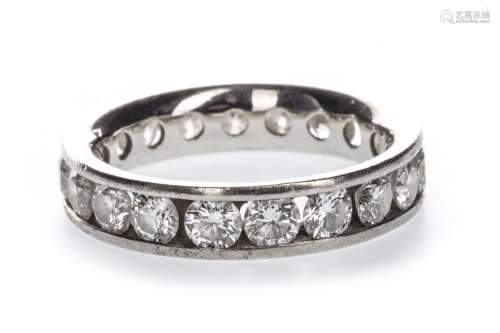 DIAMOND ETERNITY RING, set with round brilliant cut diamonds totalling approximately 3.00 carats, in
