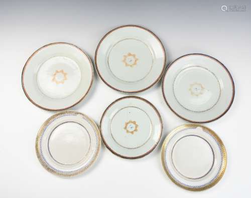 A Group of Six Chinese Export Plate,18th C.