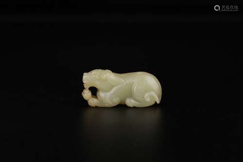 A Chinese Carved Hetian Jade Ornament