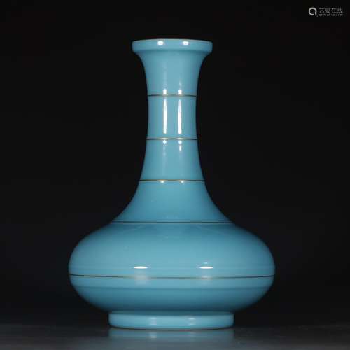 A Chinese Skyblue Glaze Porcelain Vase