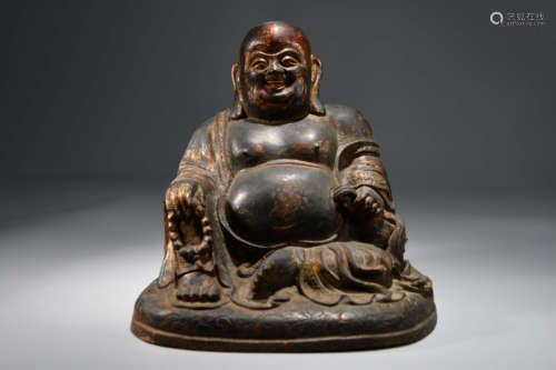 A Chinese Copper Maitreya Ornament