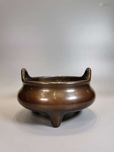 A Chinese Copper Incense Burner