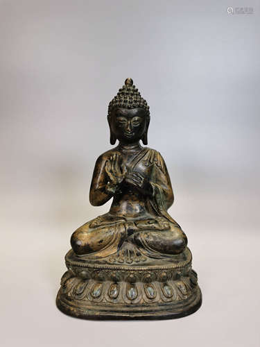 A Chinese Copper Dipamkara Statue