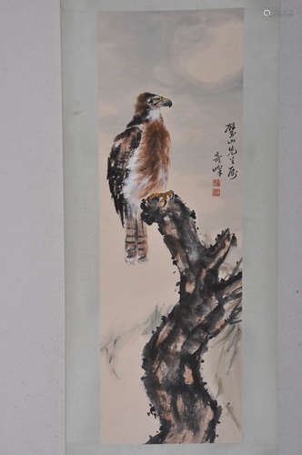 A Chinese Painting Scroll, Gao Qifeng Mark