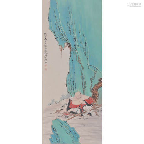 A Chinese Painting Scroll, Chen Shaomei Mark