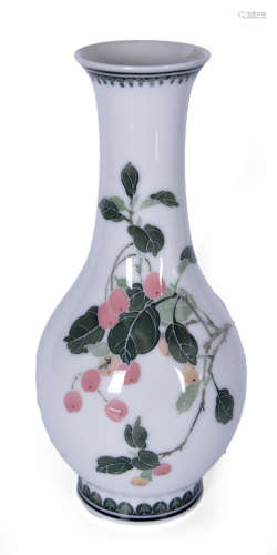 60-70年代 醴陵窯櫻桃瓶