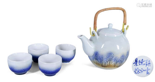 徐江雲（國大師） 高溫釉風景茶具一套