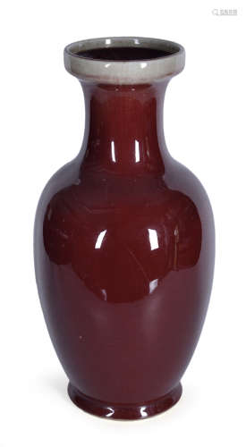 50年代 紅釉花瓶