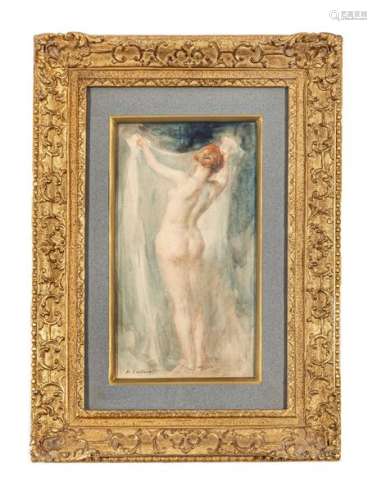 Antoine CALBET (1860 1944) Female nude in pastel d…