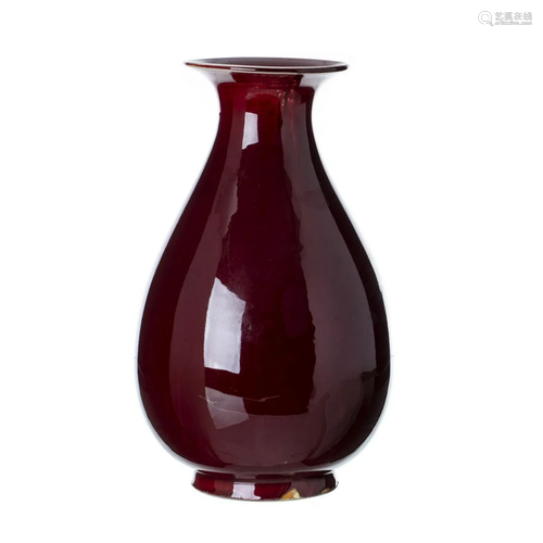 Large 'sang-de-boeuf' vase