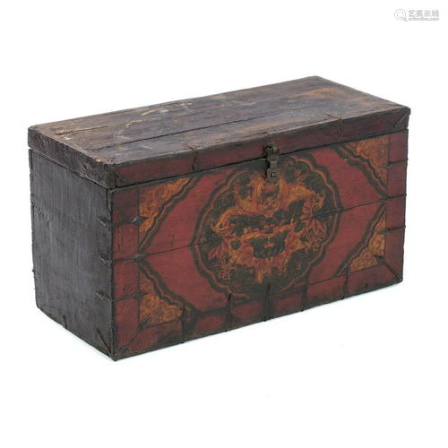 Painted Tibetan chest