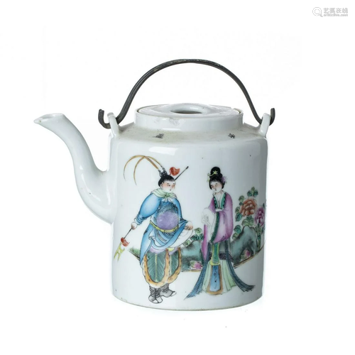 Chinese porcelain teapot, Minguo