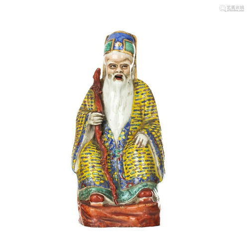 Chinese porcelain deity, Minguo / Republic