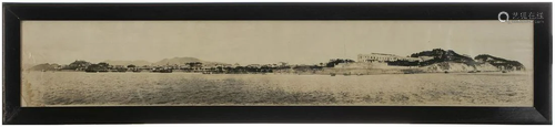 Large panoramic View of Macau photograph, 19th