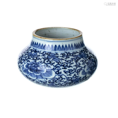 Chinese porcelain brushwasher, Qianlong