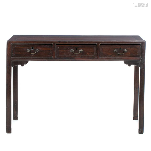 Chinese hongmu desk table, Minguo