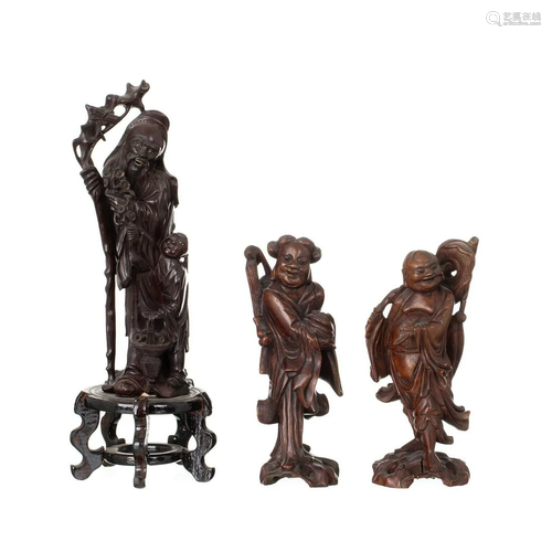 Three Chinese deities