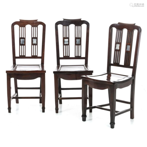 Three Chinese chairs