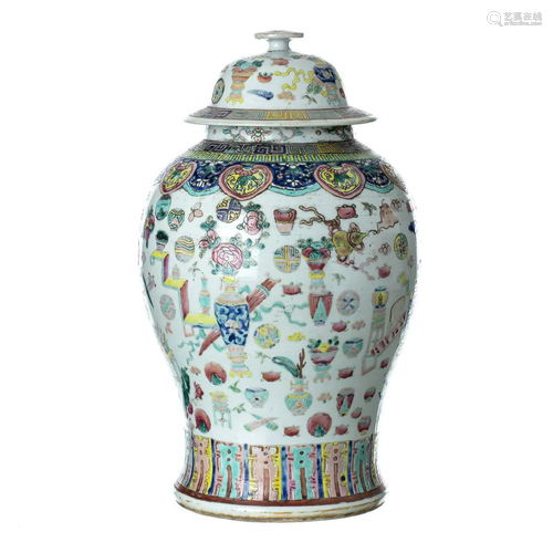 Chinese porcelain pot, Tongzhi