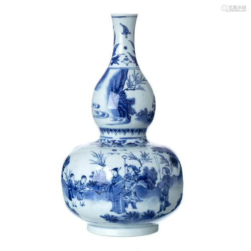 Important Chinese Transitional Blue White Porcelain