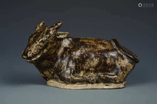 A POTTERY BUFFALO YUAN DYNASTY