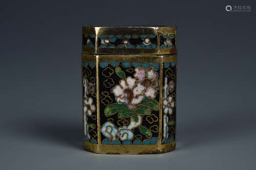 A CLOISONNÉ CIGARETTE BOX REPUBLIC PERIOD