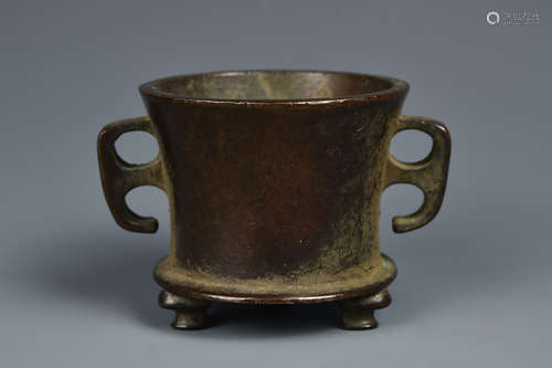 A BRONZE CENSER QING DYNASTY