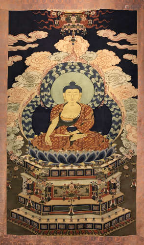 Qing Dynasty -  Buddha Thangka