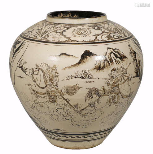 Song Dynasty - Large Cizhou Ware Jar