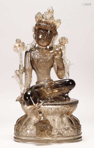 Qing Dynasty - Crystal Buddha Statue