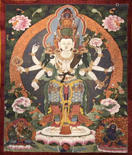 Qing Dynasty -  Buddha Tapestry